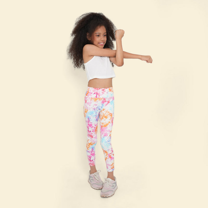 Girls Multicolor Butterfly Printed Leggings Leggings & Tights