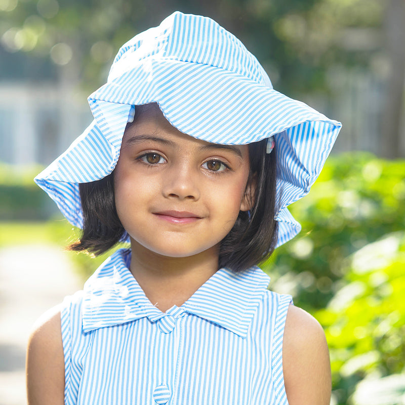 Girls Blue Pin Stripe Top With Shorts set 2 pc. Sets