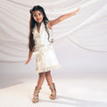 Girls Apricot Sleeveless Double Pocket Shirt Dress Casual Dresses Apricot 2-3 Y