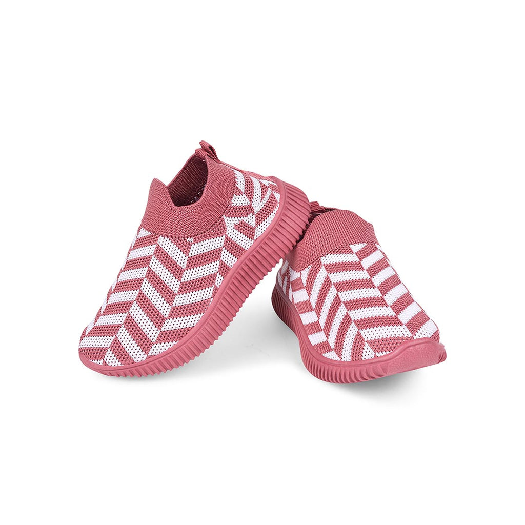 Boys Printed Slip On Sneakers Footwear Peach 2-2.5 Y 