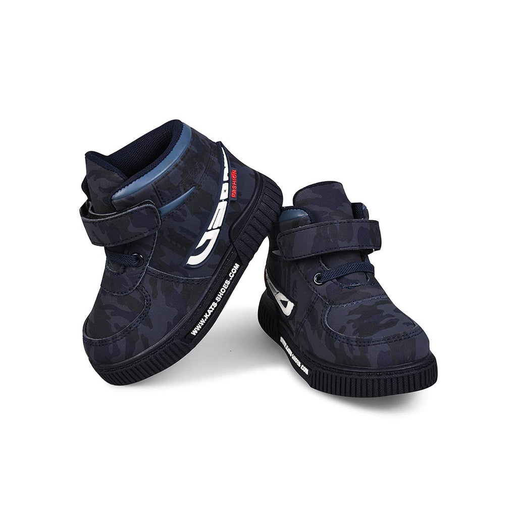 Boys High Ankle Velcro Sneakers