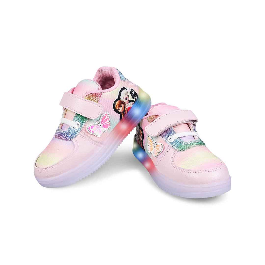 Girls Printed LED Lighting Casual Shoes