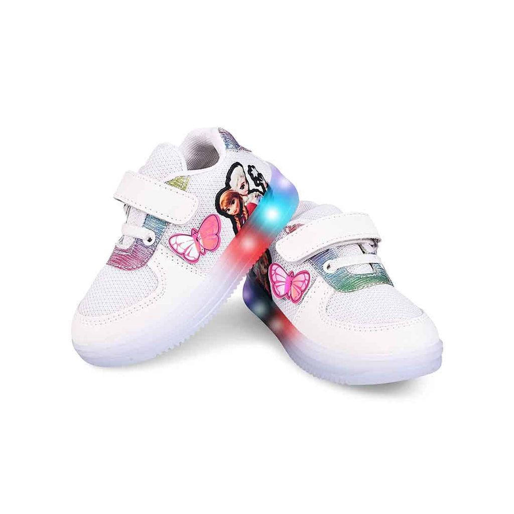 Girls Printed LED Lighting Casual Shoes