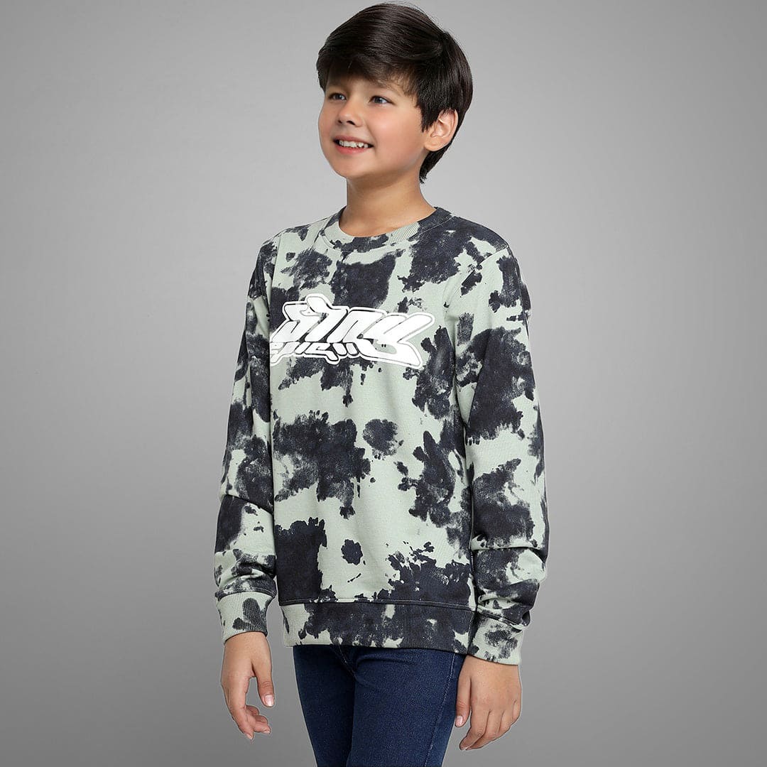 Boys Camouflage Print Long Sleeves Sweatshirts Sweatshirts & Hoodies   