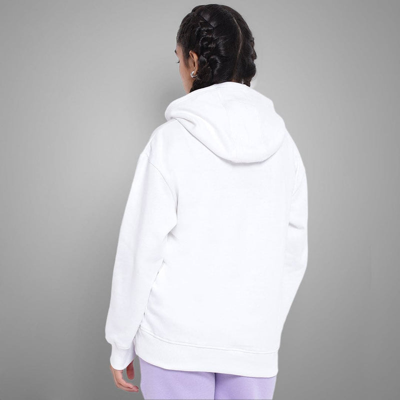 Girls Printed Full Sleeves Hooded  Sweatshirt Sweatshirts & Hoodies   