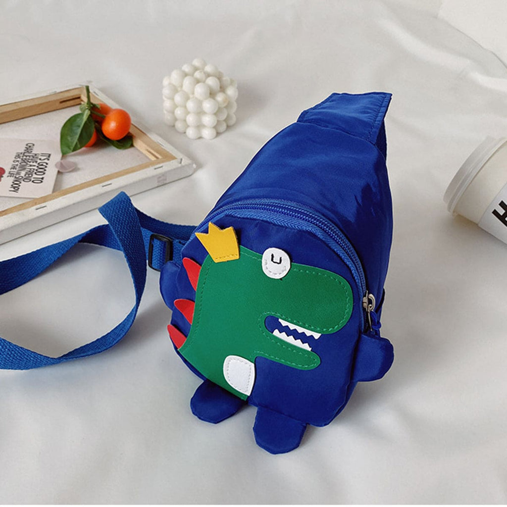 Unisex Blue Dinosaur Patchwork Cross Body Bag Accessories Blue Onesize 