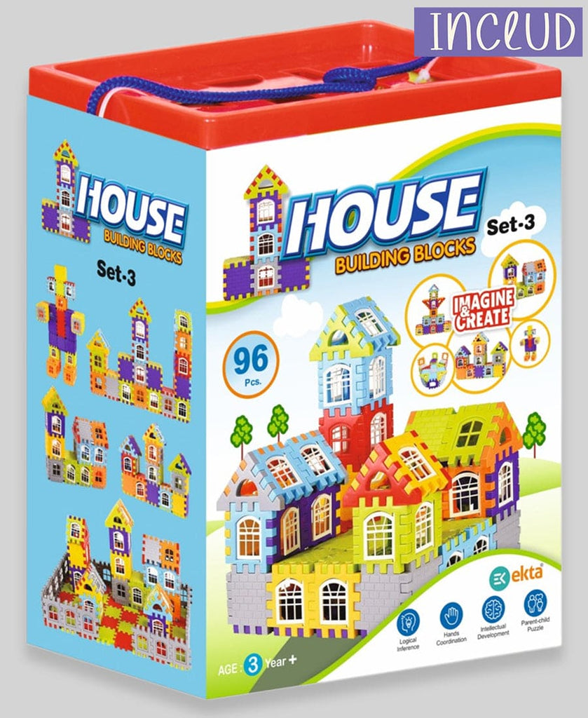 House Building Blocks (Set-3) Toys & Games   