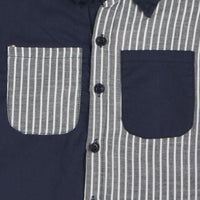 Boys Solid & Stripe Shirt Shirts