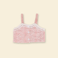Girls Schiffli Top with Shorts Set Sets   