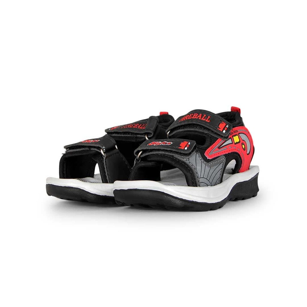 Boys Velcro Slip On Sports Wear Sandals Footwear Black 2-2.5 Y