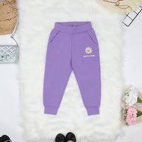 Girls Elasticated Jogger Pants Trackpants & Joggers Purple 18-24 M