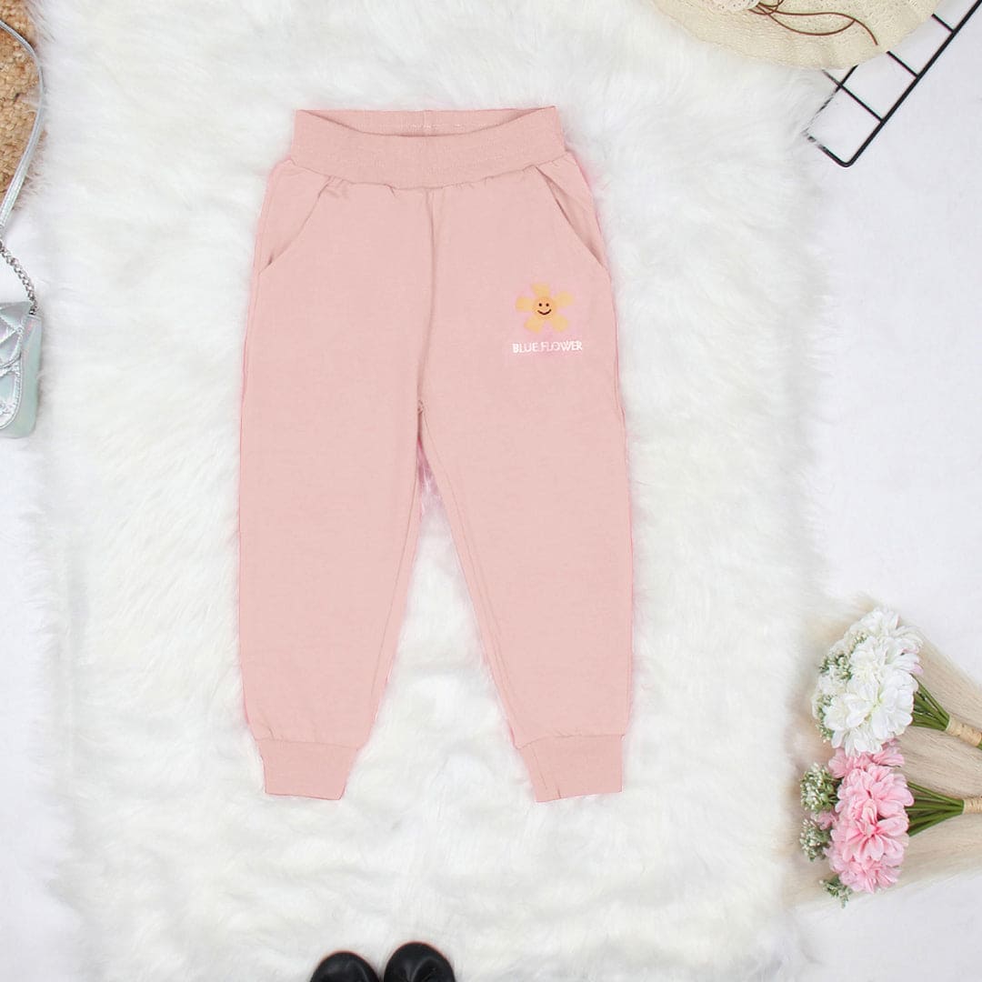 Girls Elasticated Jogger Pants Trackpants & Joggers Pink 18-24 M