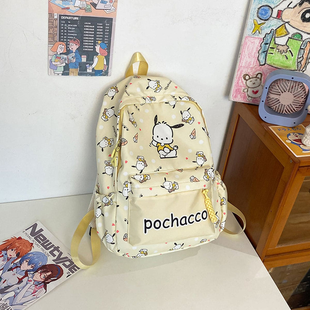 Girls Pikachu Inspired Printed Bag Pack Accessories   