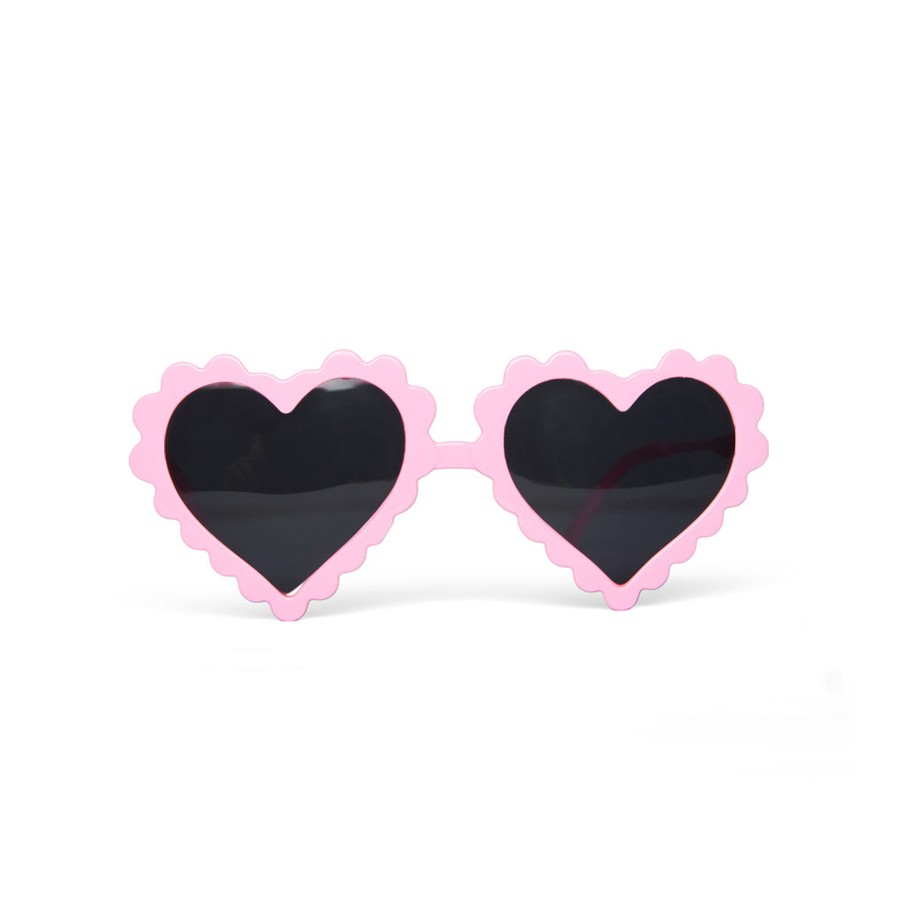 Girls Pink Heart Shape Sunglasses Accessories pink Onesize