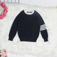 Boys Navy Long Sleeve Round Neck Sweater Sweater & Cardigans Navy 6 - 7 Y