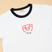 Girls Motif Printed Short Sleeves Casual Tee Tops & T-Shirts