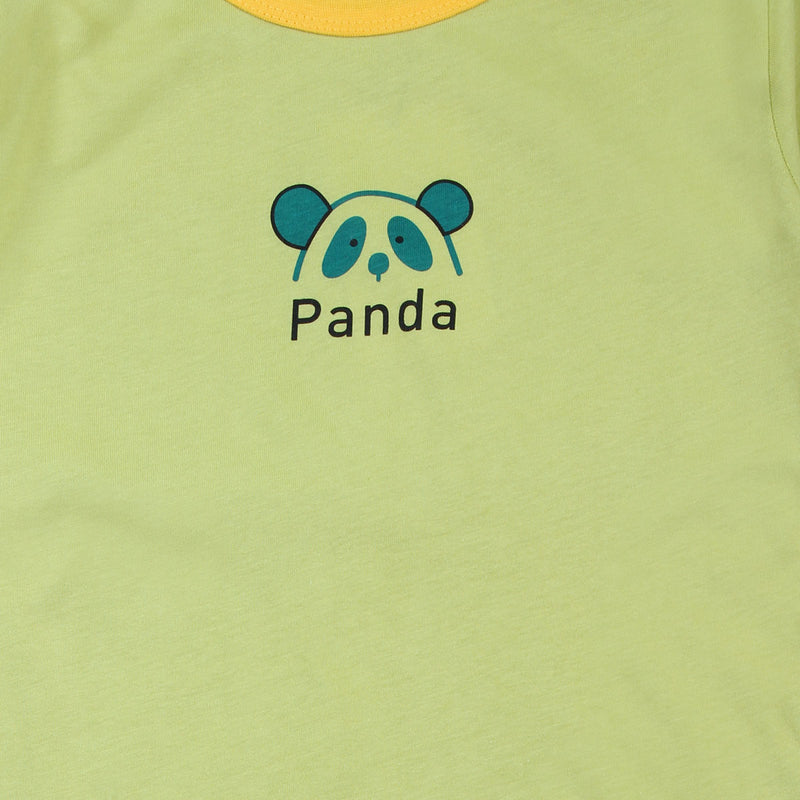 Girls Motif Printed Short Sleeves Casual Tee Tops & T-Shirts