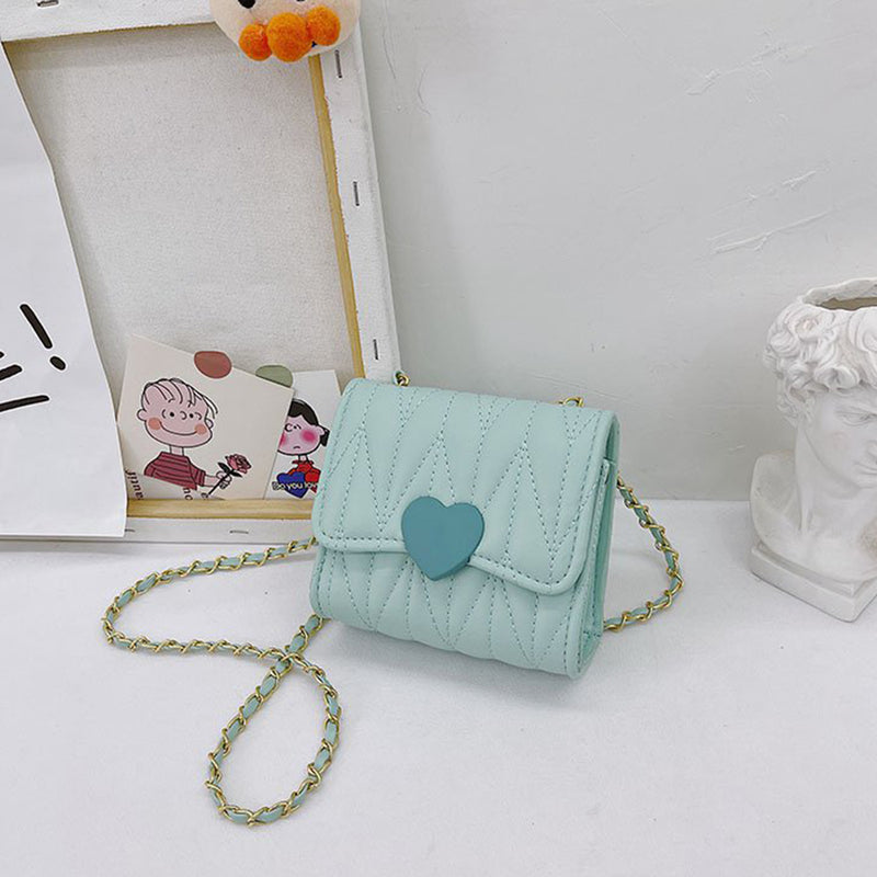 Girls Green Solid Sling Bag Accessories Green Onesize 