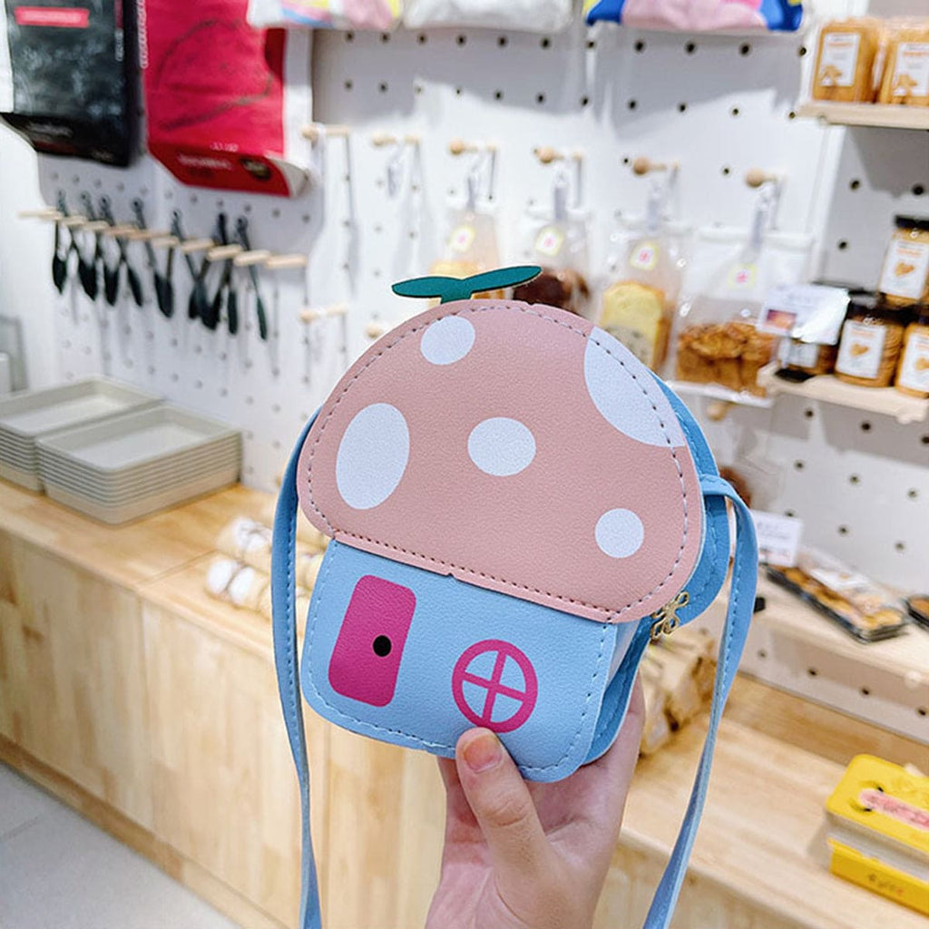 Girls Mushroom Shape Sling Bag Accessories Pink Onesize 