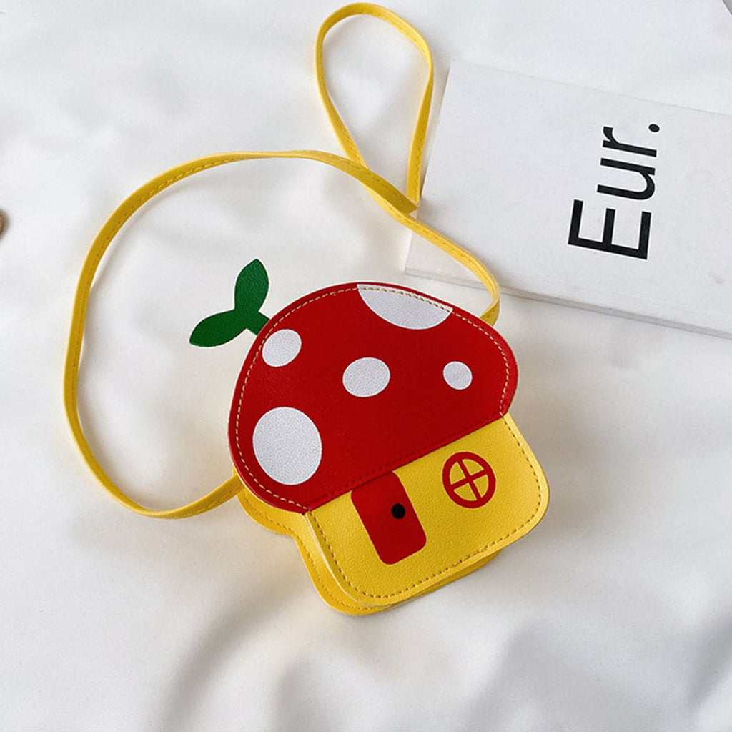 Girls Mushroom Shape Sling Bag Accessories Red Onesize 