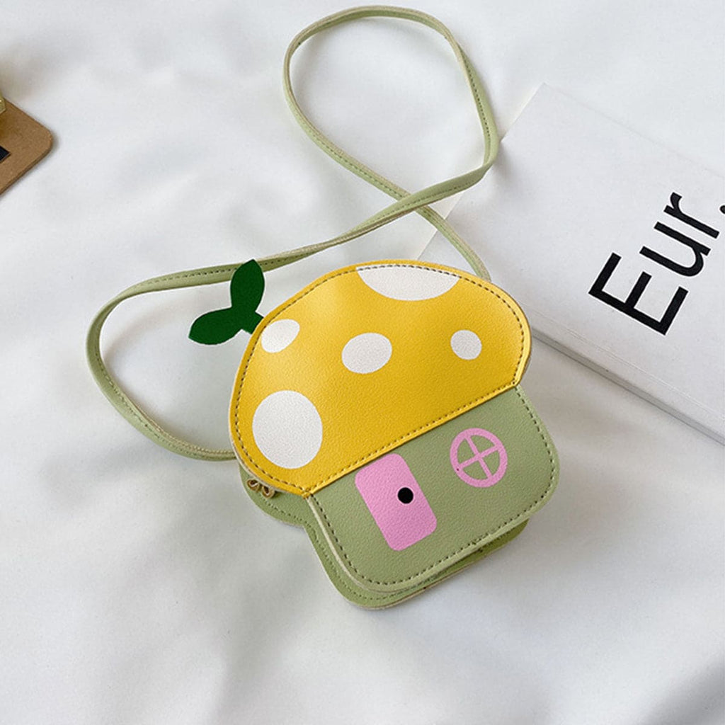 Girls Mushroom Shape Sling Bag Accessories Yellow Onesize 