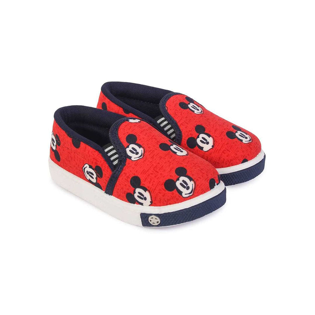 Unisex Mickey Printed Slip-On Shoes