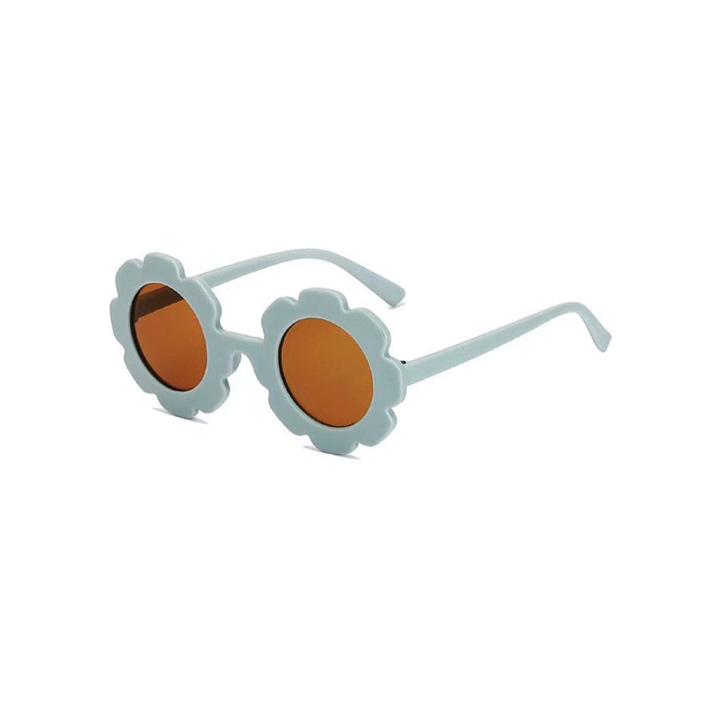 Girls Light Blue Round Shape Sun Glasses Accessories Light Blue Onesize 