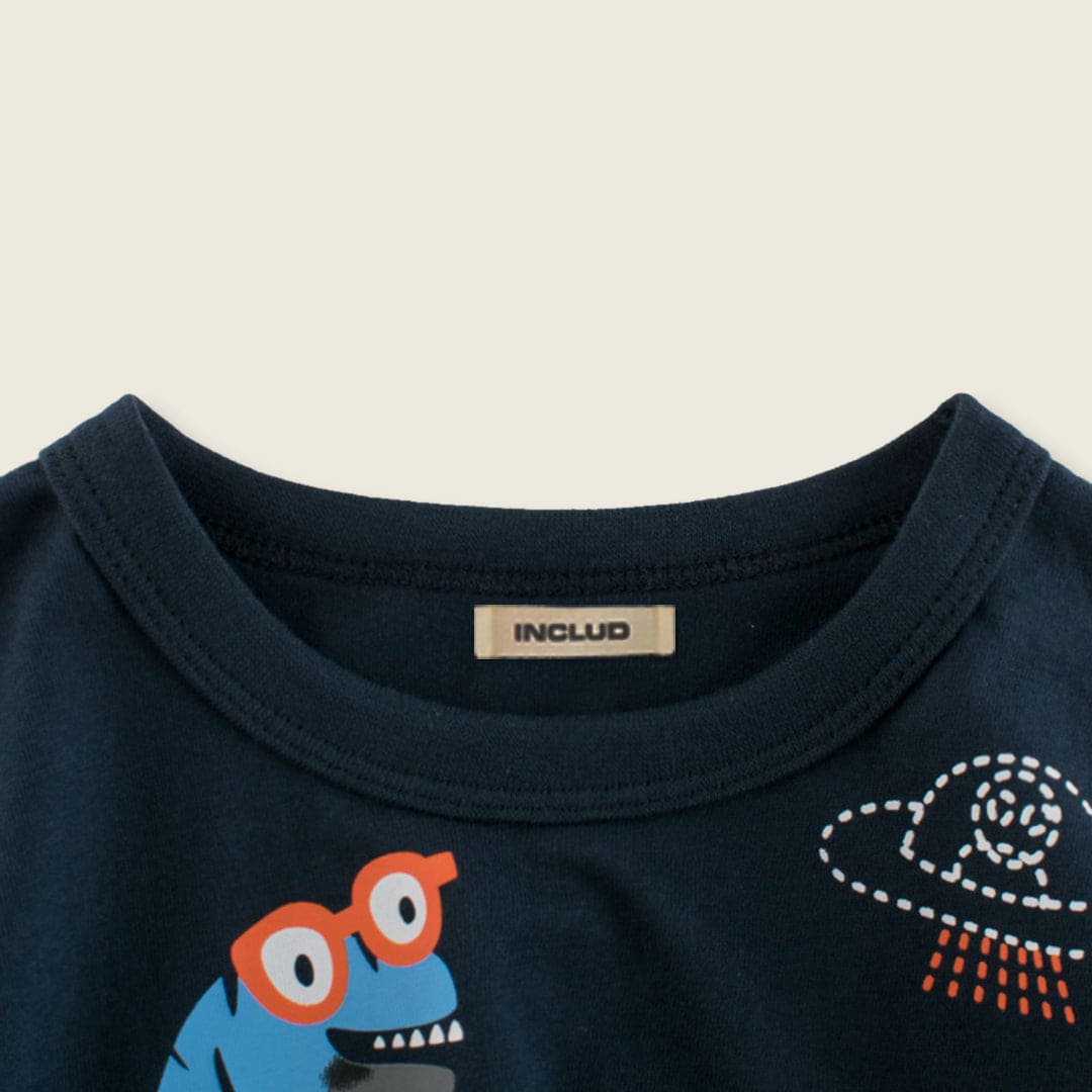 Boys Dinosaur Printed Casual T-shirt Tshirts   