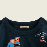 Boys Dinosaur Printed Casual T-shirt Tshirts   