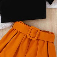 Girls One Shoulder Top With Shorts Set 2 pc. Sets