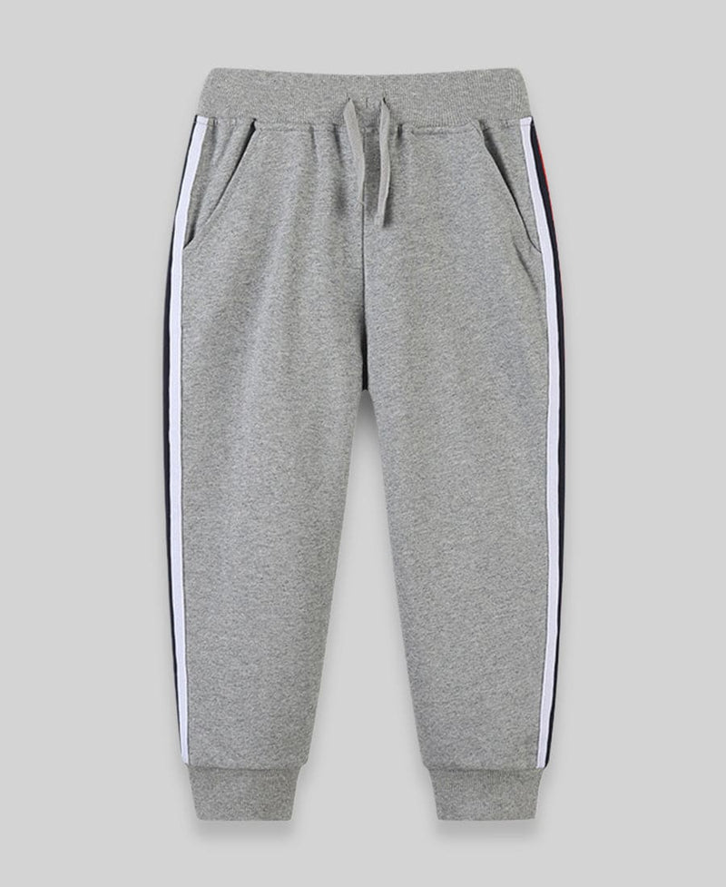 Boys Knitted Jogger with Side Stripes Trackpants & Joggers   