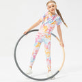 Girls Training Leggings Sports Bottom Pink 6-7 Y