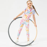 Girls Training Leggings Sports Bottom Pink 6-7 Y