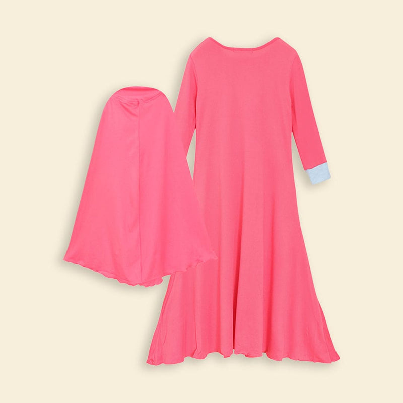 Girls Long Sleeve Dress With Head Scarf Casual Dresses   
