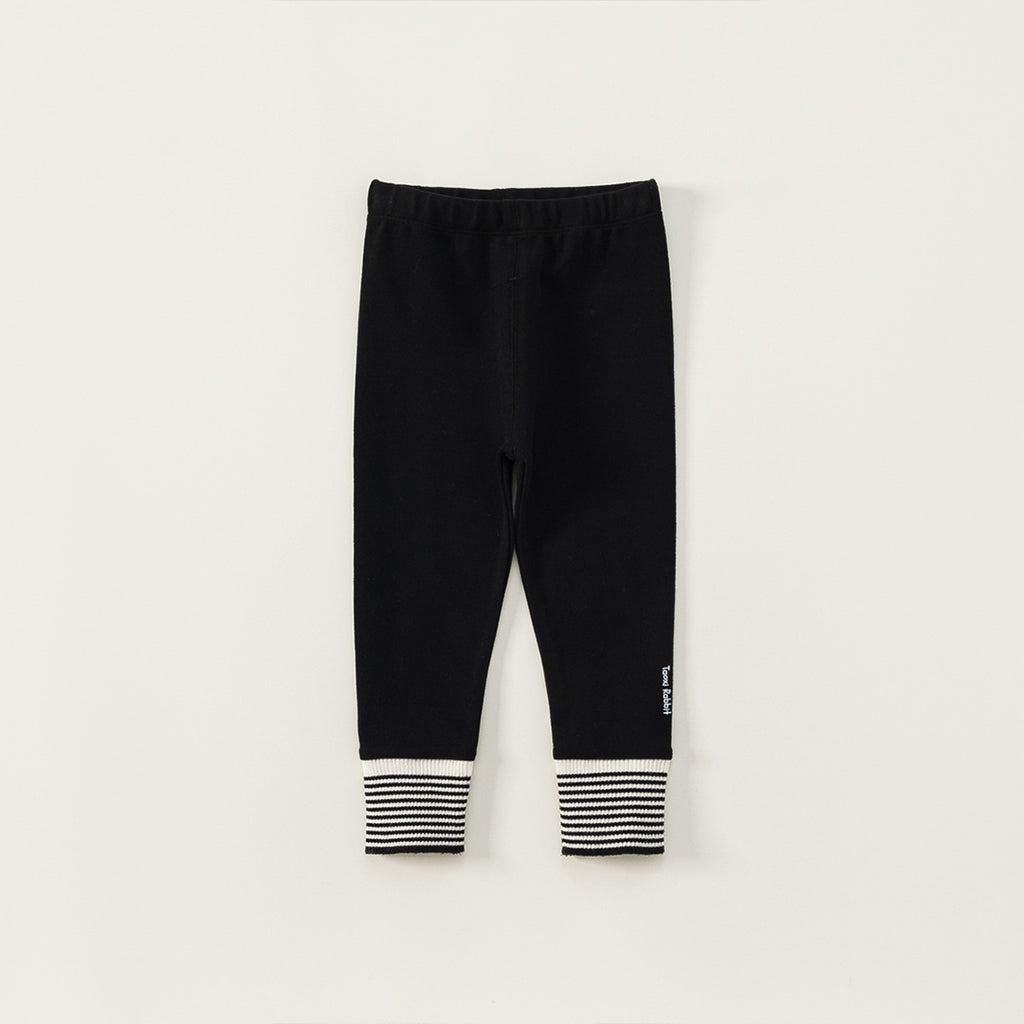 Girls Knitted Legging With Ribbed Cuff