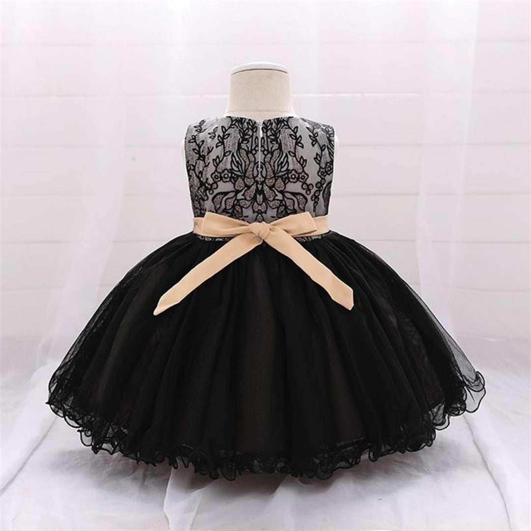 Girls Embroidered Tulle Party Dress Party Dresses   