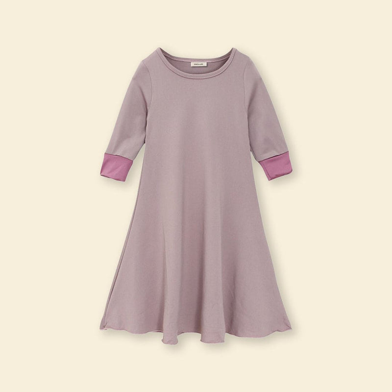 Girls Long Sleeve Dress With Head Scarf Casual Dresses   