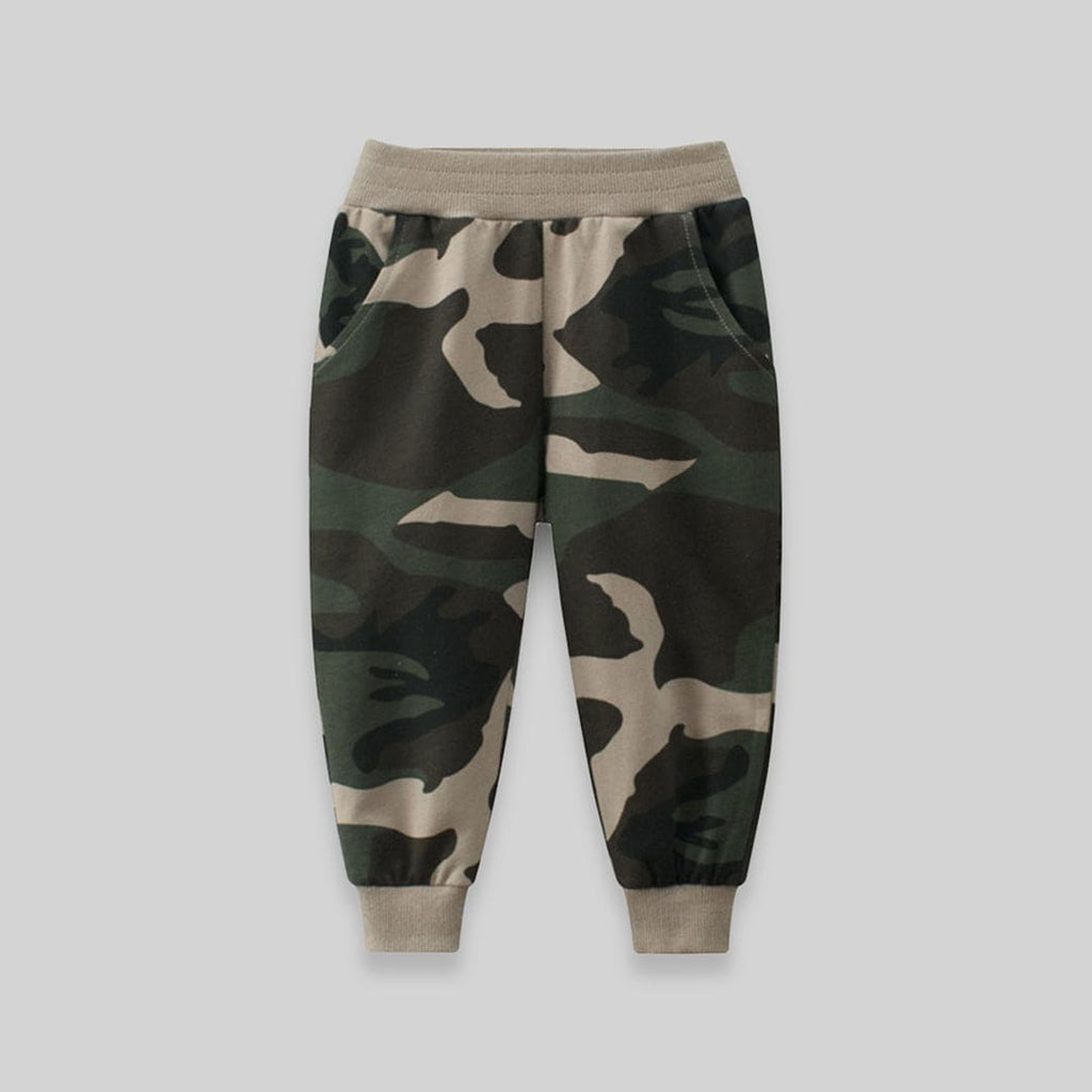 Army Print Elasticated Jogger with Cross Pocket Joggers   
