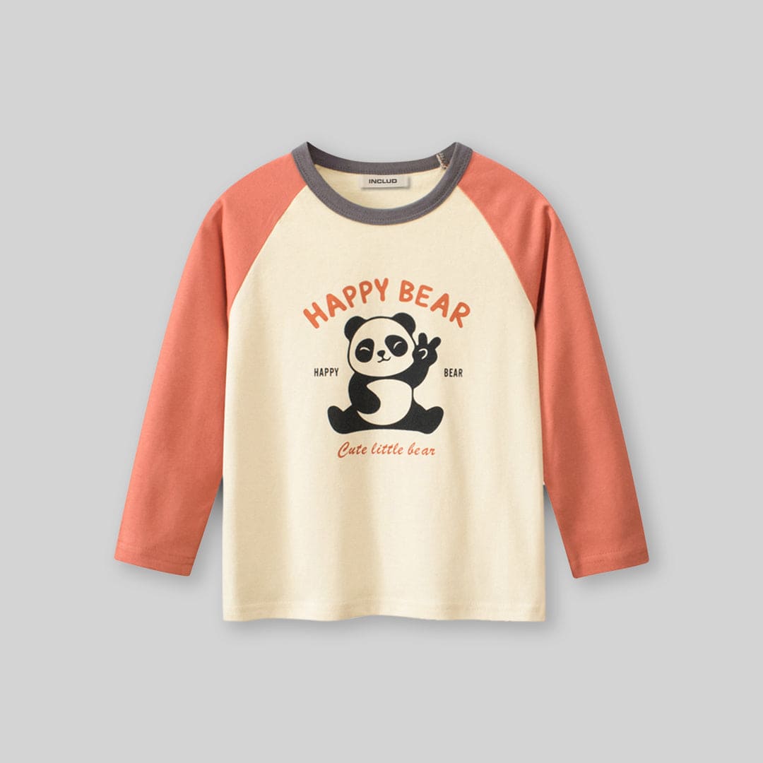 Boys Printed Raglan Sleeves T-shirt Tshirts   