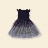 Girls Sleeveless Star Print Dress Casual Dresses   