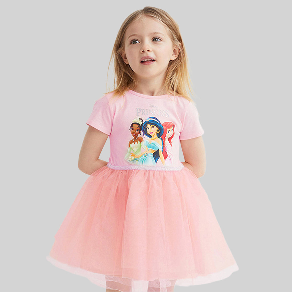Girls Disney Princess Short Sleeve Dress