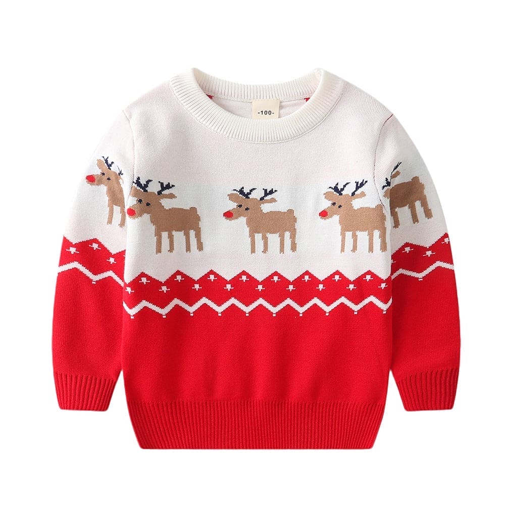 Boys Red Long Sleeve Christmas Theme Sweaters Sweaters & Cardigans Style 7 2-3 Y 