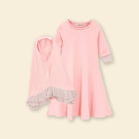 Girls Long Sleeve Dress With Head Scarf (Copy) Casual Dresses