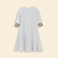 Girls Long Sleeve Dress With Head Scarf Casual Dresses   