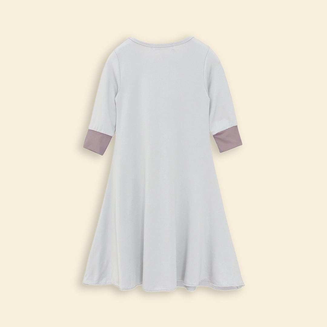 Girls Long Sleeve Dress With Head Scarf Casual Dresses   