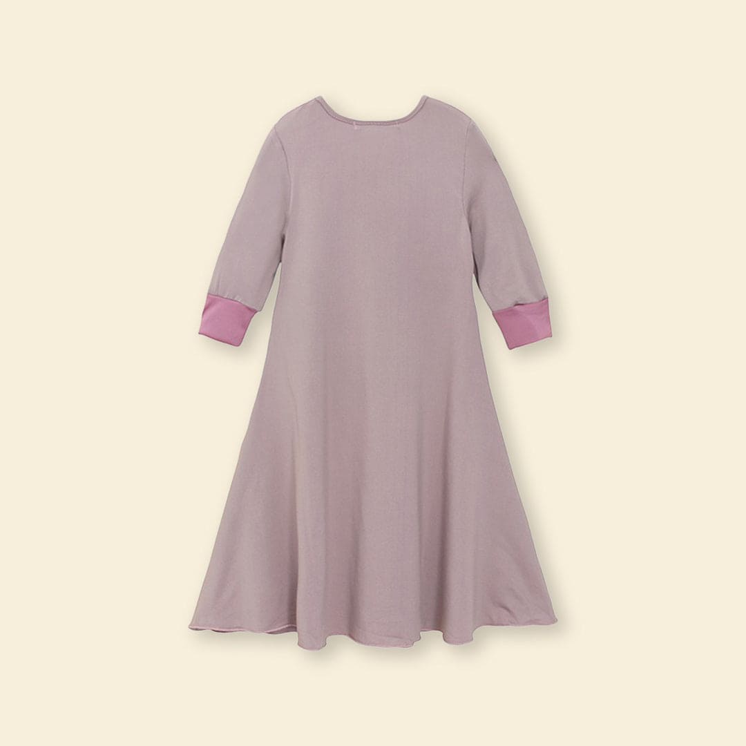 Girls Long Sleeve Dress With Head Scarf Casual Dresses   