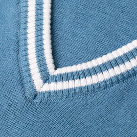 Boys Sleeveless Sweater With Stripe Bottom Sweaters & Cardigans   