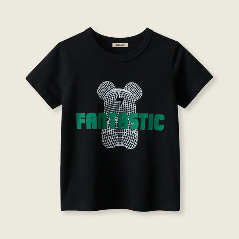 Boys Printed Short Sleeves Casual T-shirt Tshirts   