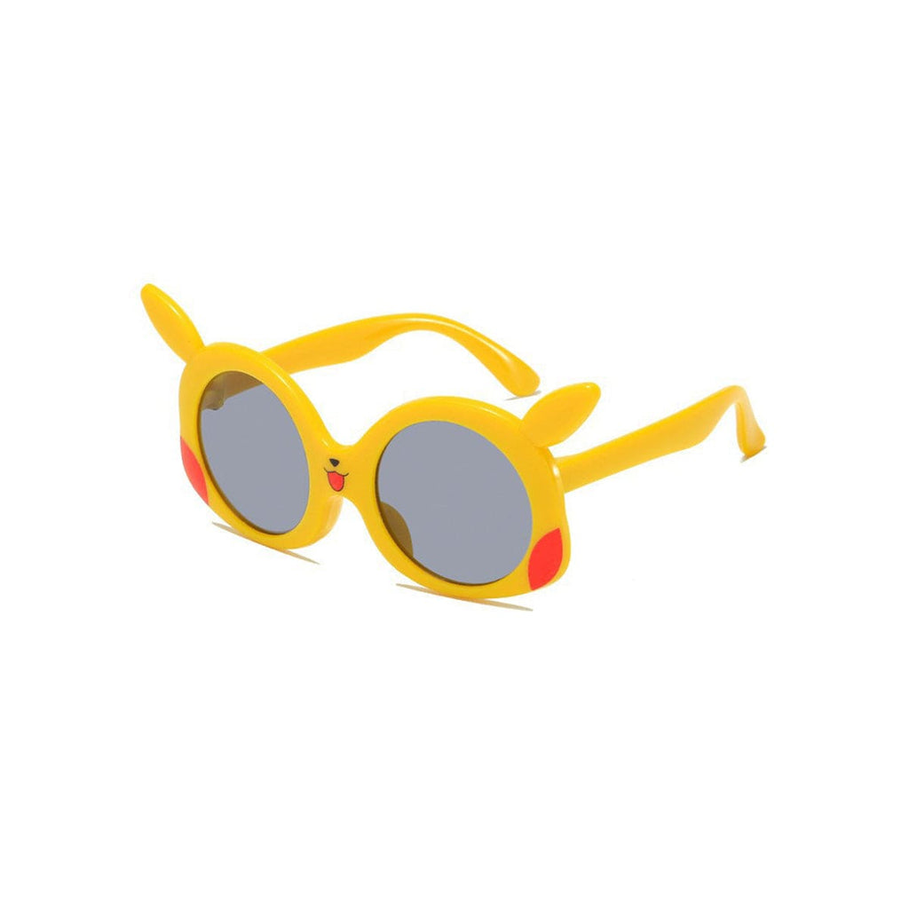 Girls Yellow Pikachu Inspired Round Sunglasses Accessories yellow Onesize 