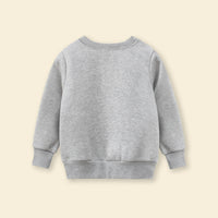 Boys Grey Long Sleeves Sweatshirt Sweatshirts & Hoodies   